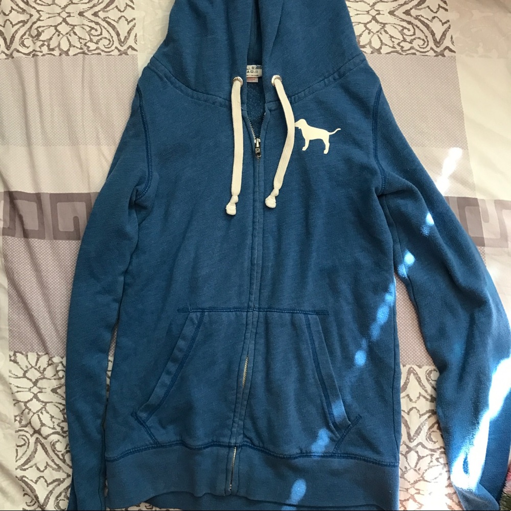 VS Pink Blue Zip-up Jacket S